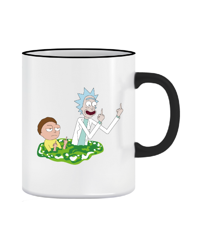 Puodelis finger Rick and Morty 